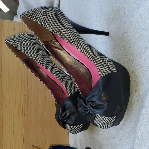👠Houndstooth Heels - Picture 7 of 9